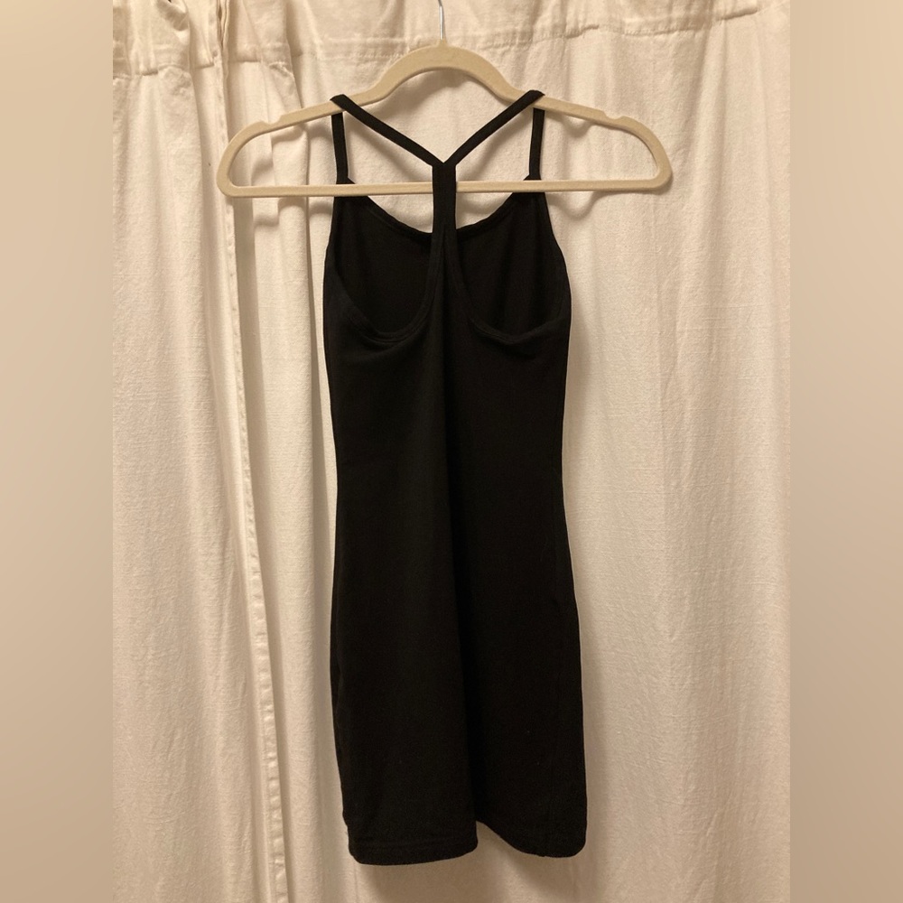 Aritzia Tna black racerback bodycon dress